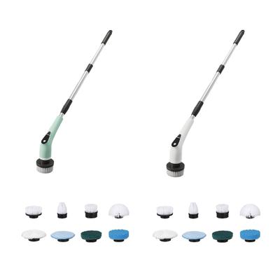 9 In 1 Cordless Cleaning Brush 5Speed Mode 2000mAh Battery Extendable Poles Scrubber Cleaners For Home Car Appliances