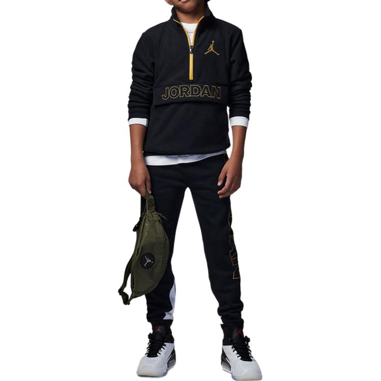 Jordan Kids Sweatshirts Lapel Moderate FD9360-010