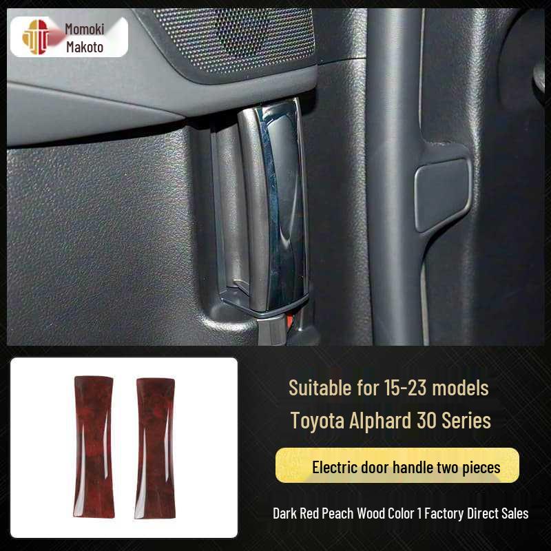 Carbon Fiber Interior Stickers for 15-23 Alphard Vellfire 30 Series, Scratch-Resistant