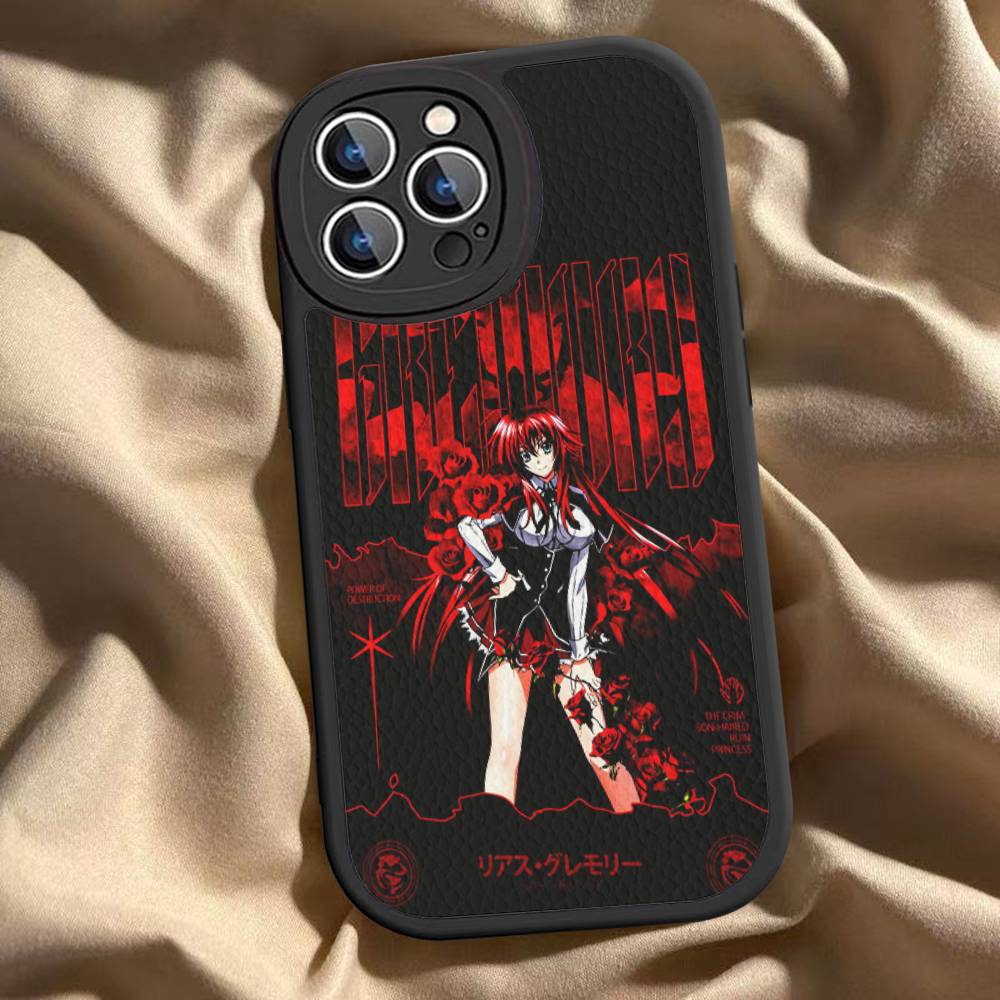 

DXD Rias Gremory Mobile Cell Phone Case For iPhone 16 15 14 13 12 11 Pro Max Plus Leather Shockproof Cover iphone 11