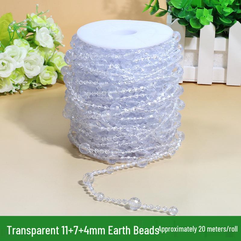 Kristallperlen Türvorhang & Hochzeitsgang Dekoration mit Acrylschnur