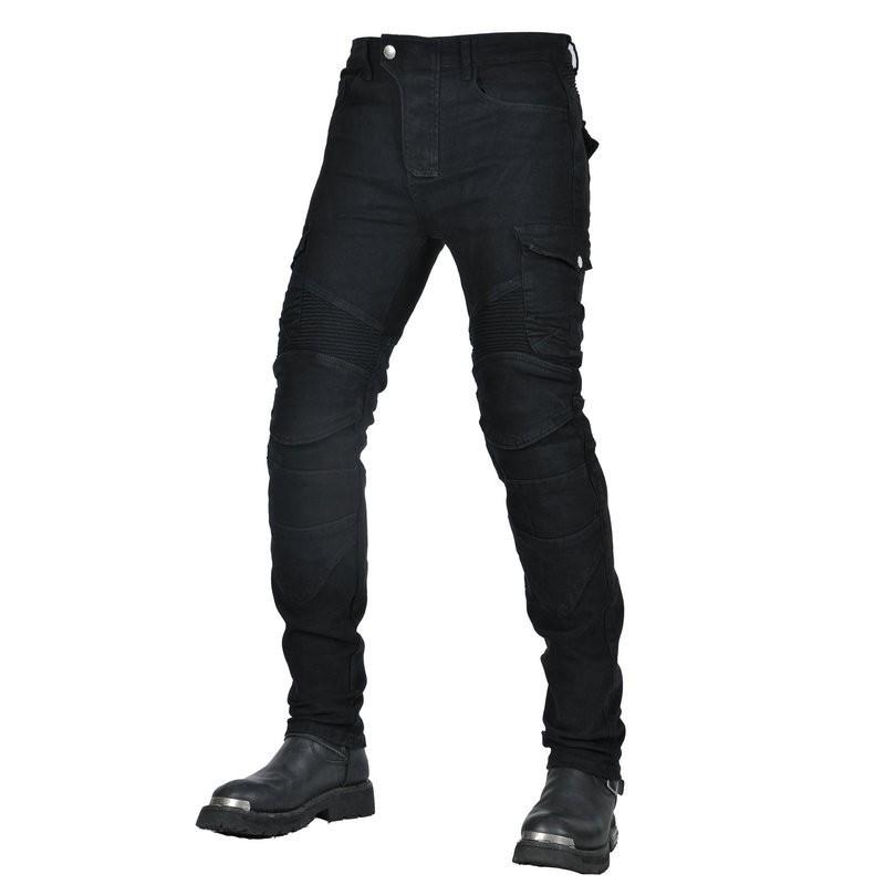 Mens Motorcycle Riding Jeans With Built-in Armor Protection Anti-Fall Biker Pants Street Track Use