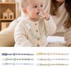 Anti-Lost Baby Pacifier Clip Solid Color Dummy Chain Silicone Pacifier Chain  Newborn Infant Baby