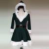 Women's Ball Party Dress Long Sleeves Skirt Solid Christmas Costumes