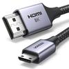 UGREEN hdmi mini hdmi konverzní kabel hdmi 2.1 8K@60Hz mini hdmi konverzní adaptér 8K mini hdmi kabel 2M obousměrná komunikace vhodný pro TV, mob