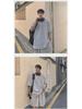 Hong Kong Style Waffle Men's Short-Sleeved Sports Casual Set: Loose T-Shirt and Trendy Shorts 2023.