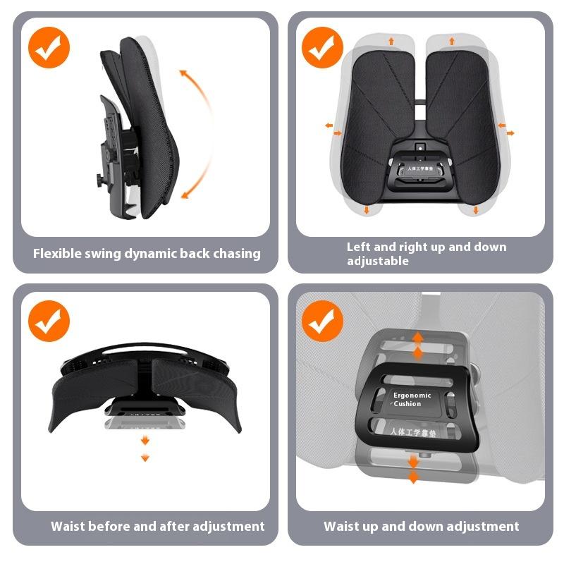 Portable Car Back Support Lumbar Support Cushion for Seat Cars Waist Support for Car and Office Chair Ergonomic Waist Cushion