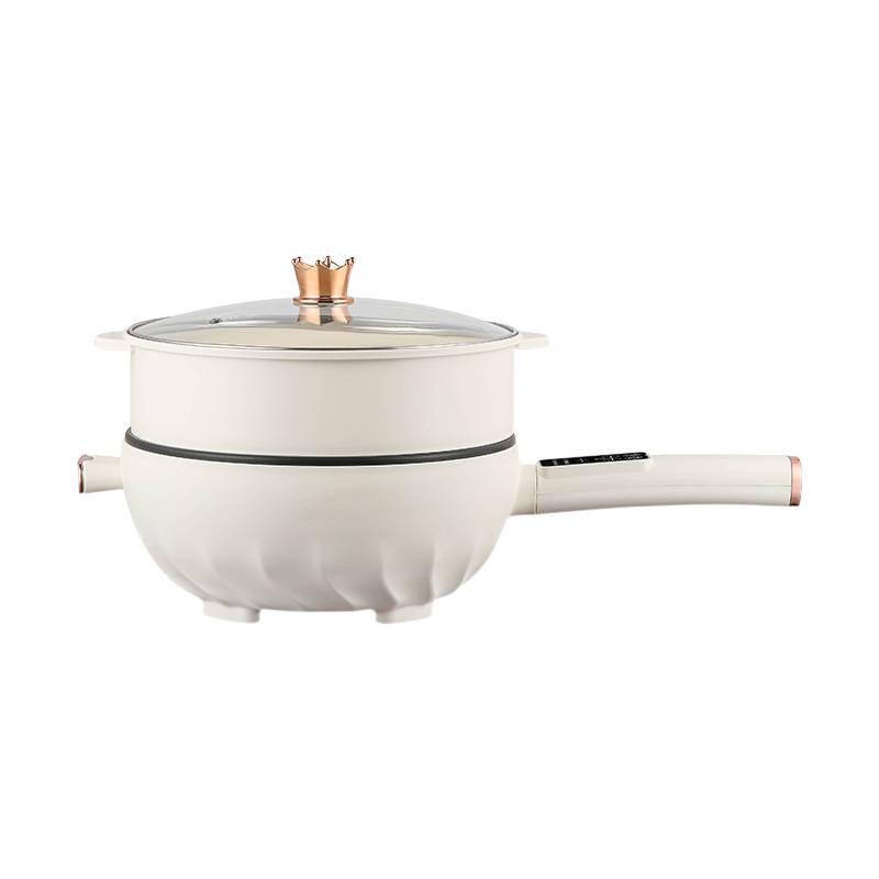 Multi-Functional Electric Wok: Steaming, Boiling, Frying - Compact Dormitory Cooking Pot