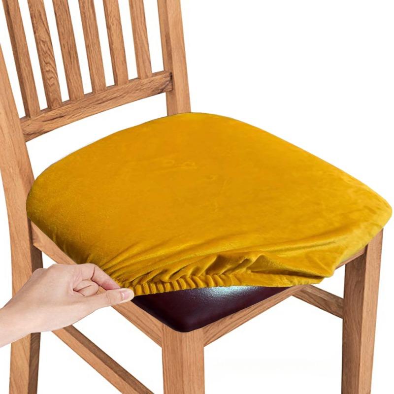Dining Room Chair Seat Covers Removable Washable Elastic Cushion Covers For Upholstered Dining Chair