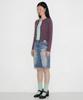 Setsetset Slim Striped Cardigan Dark Purple