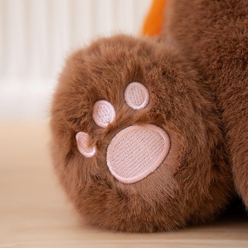 Simulation Stuffed Animal Prone Posture  Panda Raccoon Dolls Super Soft Toys Cartoon Baby Comfort Decor Christmas Birthday Gifts