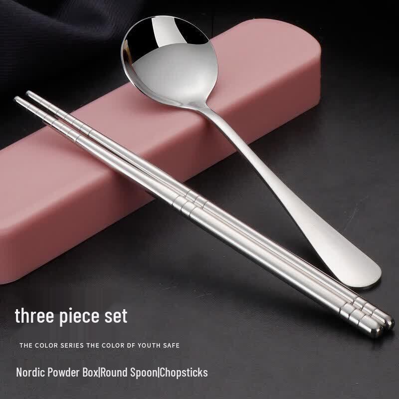 Qiwei Portable 316 Stainless Steel Chopsticks & Spoon Set