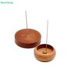 Natural Wood Incense Holder with Brass Insert, Handmade Incense Burner for Sticks & Ash Catcher