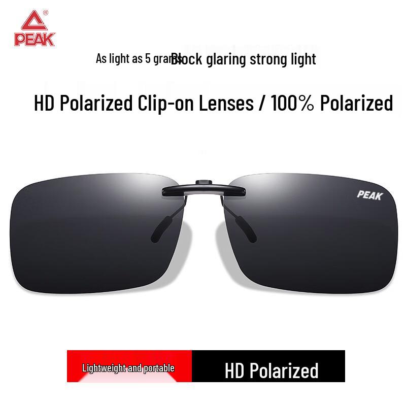 Peak Ultraleichte polarisierte Aufsteck-Sonnenbrille für Brillen