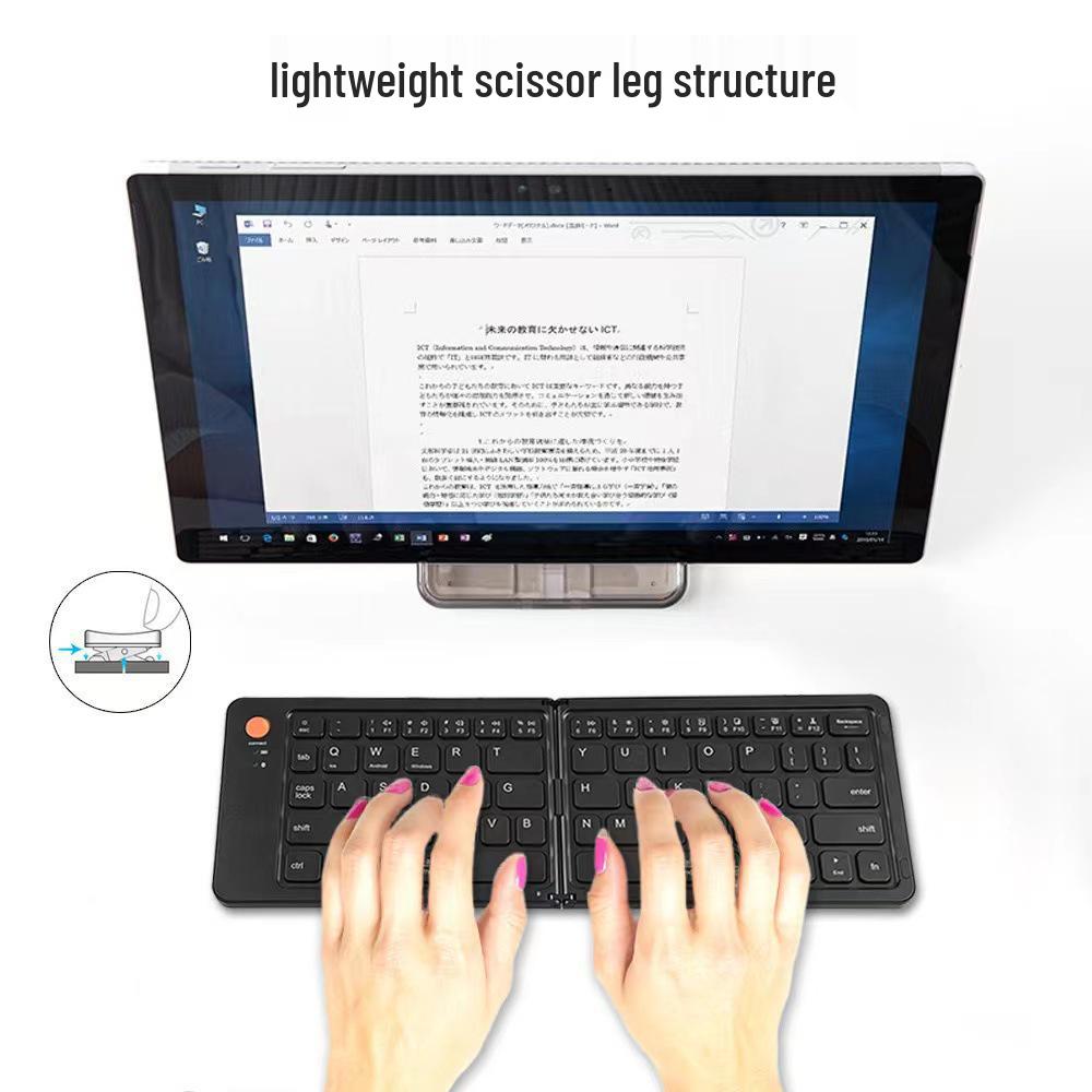 2025 Bluetooth Foldable Universal Keyboard for Tablets, Phones & Computers - Portable & Rechargeable