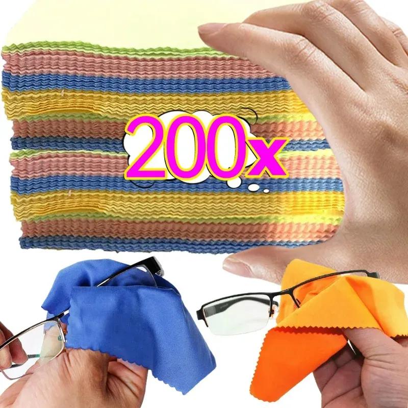 Square Glasses Cleaning Cloth Microfiber Random Color High Quality Glasses Cloth Daily Soft Phone Screen Cleaning Wipe Wholesale