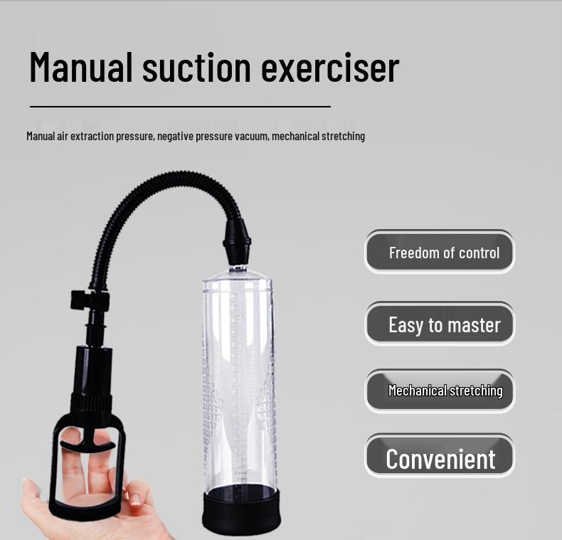 Men's Penis Training & Stretching Exerciser Set with Metered Rod & Meatball Cup