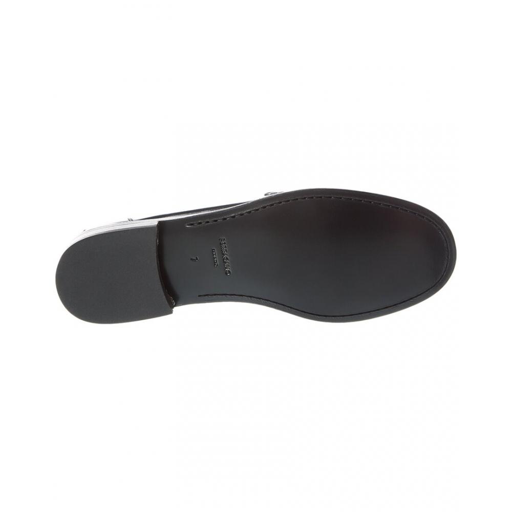 Salvatore Ferragamo Ferragamo Irina Leather Loafer Black