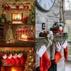 2-in-1 Adjustable Christmas Stocking And Garland Hangers Metal Mantel Hooks No Drill Stocking Holder Holds Up To 11lbs