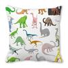 Office Sofa Car Cushion Cover Luxury Home Decoration Pillow Cover Cute Cartoon Little Dinosaur Animal Pattern