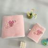 Coral Fleece Cartoon Minnie Mickey Embroidery Soft Water Absorption Without Hair Loss Towel Set Face Wash Home Bath