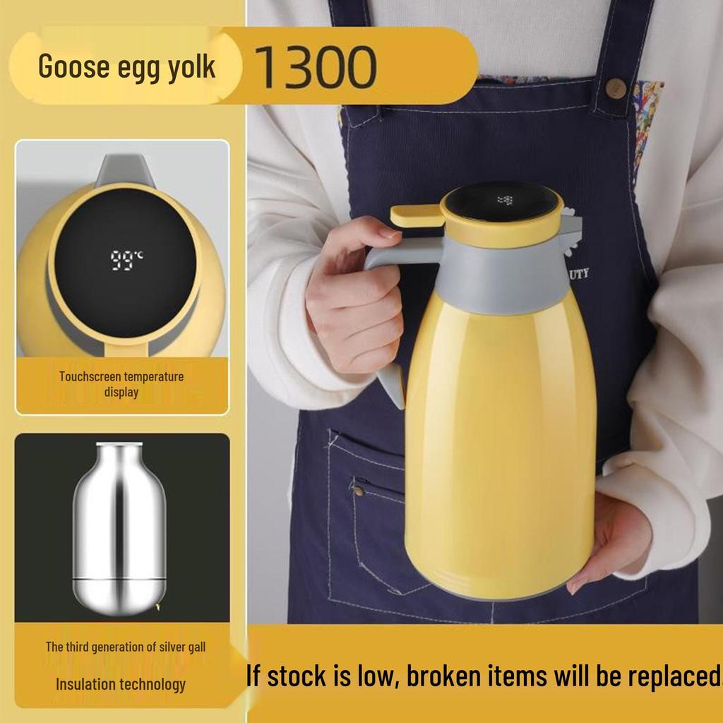 2026 Smart Temperature-Control Kettle: Large Capacity, Insulated, Temperature Display, Hot Water Bottle for Home Use.
