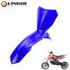 LINGQI RACING Motorcycle Front Fender With Number Plate Fairing Cover For 49cc Mini Dirt Pit Bike Kids Motocross Minimoto