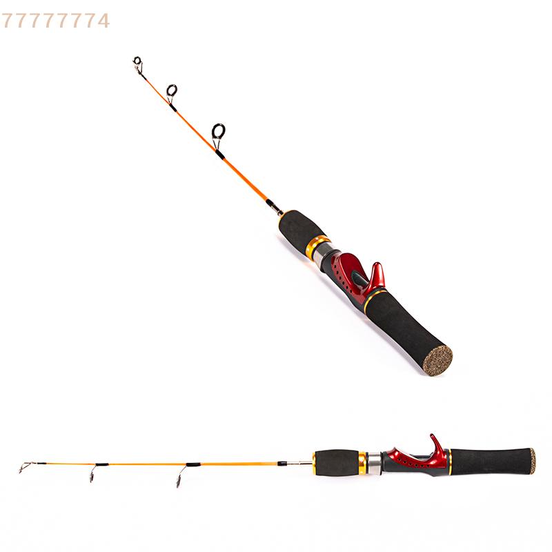 Ice Fishing Rod Winter Ice Fishing Rod Set Double Tips Spinning Pole Fishing Tackle Gear for Cold Weather Angling