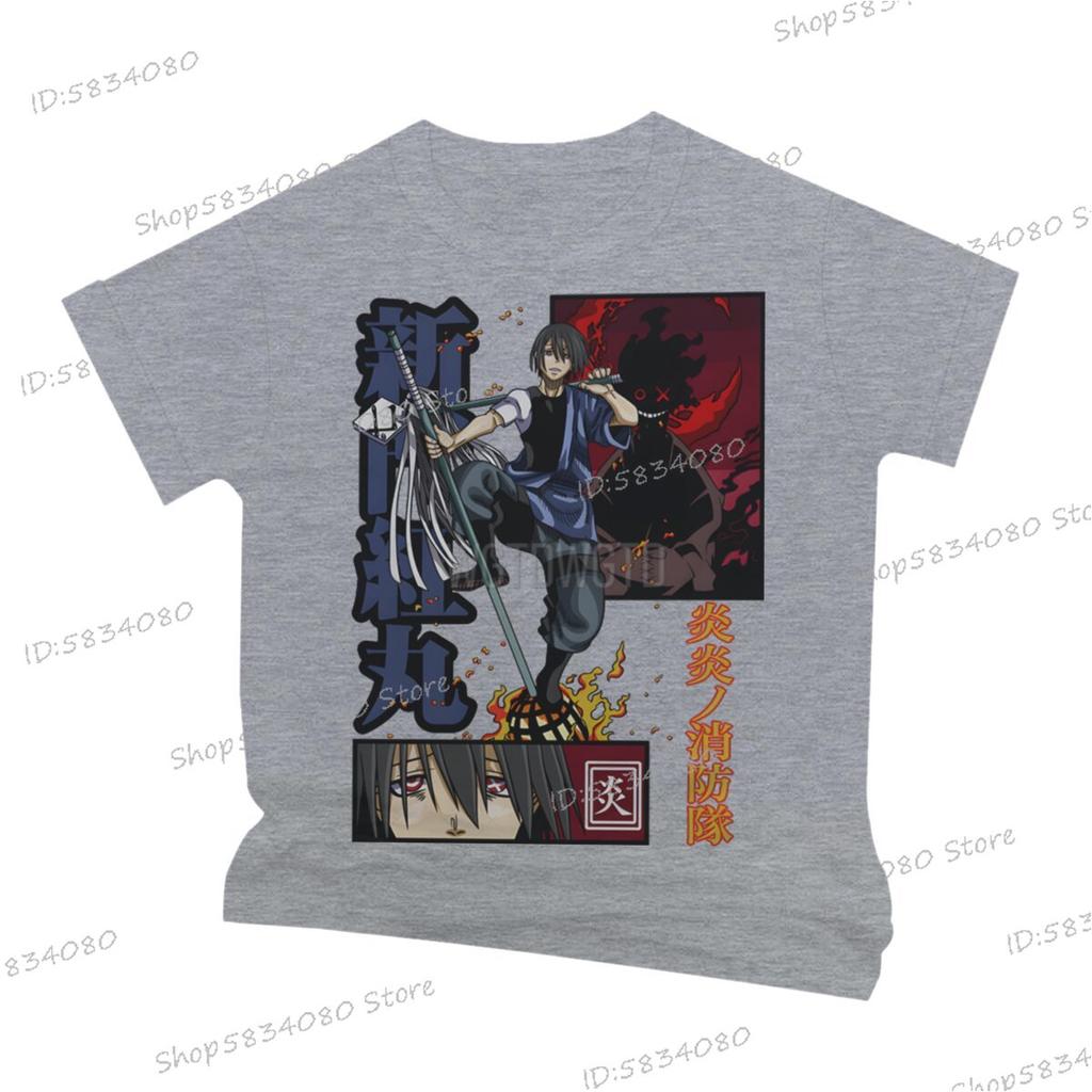 Anime Fire Force Printed Cool TShirt Anime Unisexga Adult Vintage Soft Tees Gift for Him Classic Fire Force Streetwear Tshirts