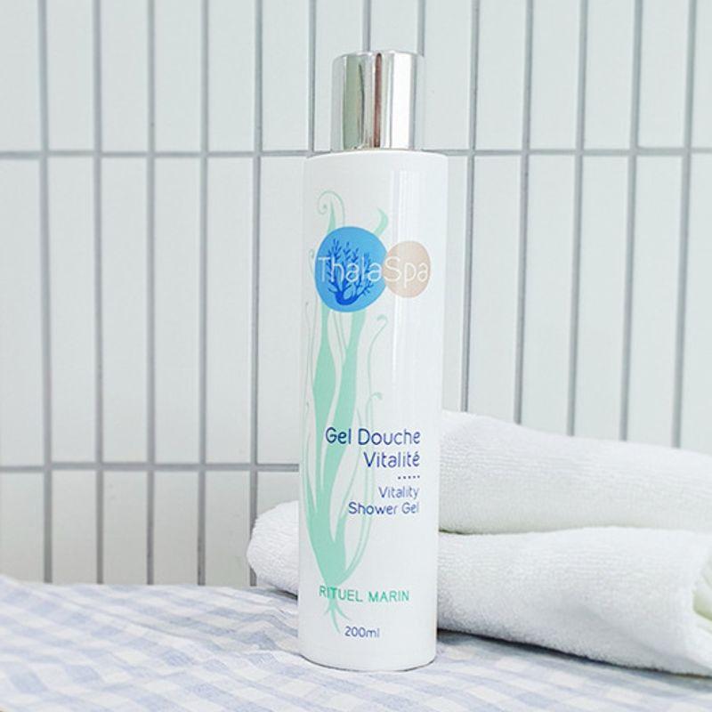 THALASPA Vitality Mineral Mildly Acidic Shower Gel 200ml Navy