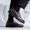 Genuine Leather Men Shoes outdoor Casual Italian Men Breathable Office Shoes Men Designer Slip On Driving Shoes men moccasins