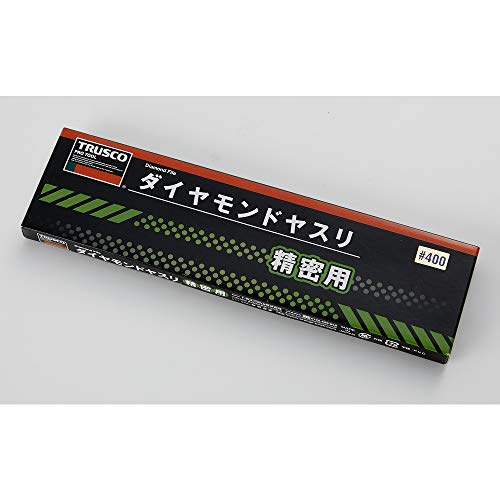 TRUSCO Diamond File, Precision, 50mm Blade Length, Half Round, GS-10-HA-400