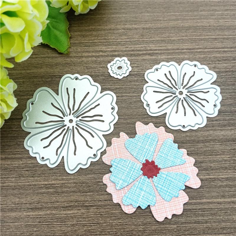 Flower Metal Cutting Dies Stencil for DIY Scrapbooking Photo Album Embossing Paper Cards Crafts Diecuts