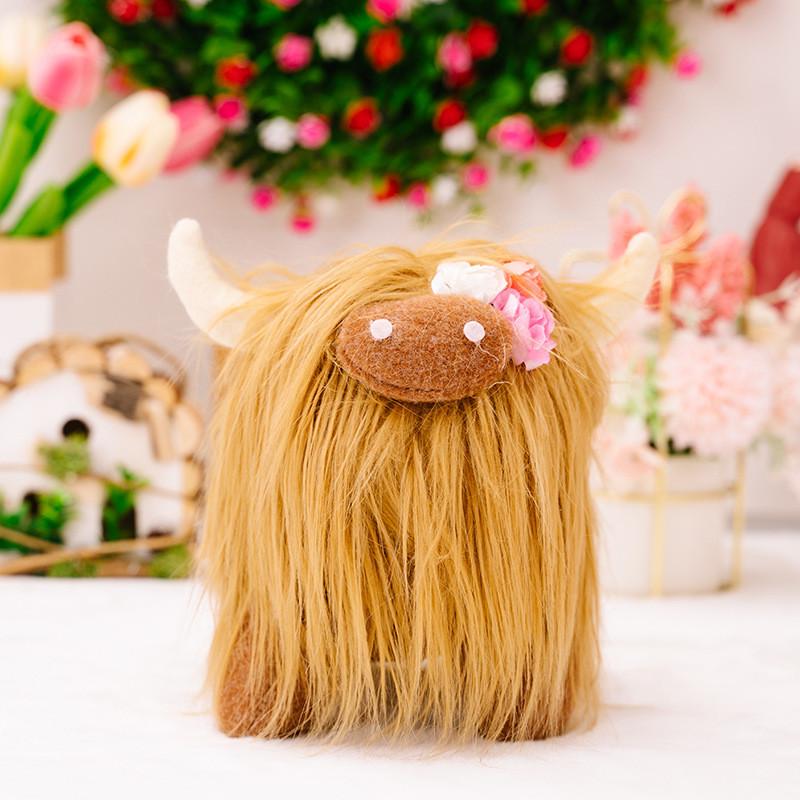 And Realistic Cute Highland Cow Plush Stuffed Animal Perfect For Gifts Childrens