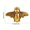 Golden Bee Resin Ornament Vintage Insect Animal Figurine Decorative Craft Desktop Statue For Home Wall Decoration