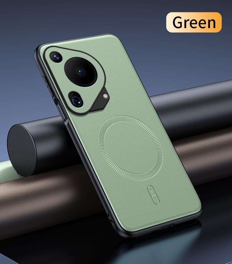 Für Huawei Pura 70 Ultra Hülle Magnetische Leder-Schutzhülle Hohe Qualität Anti-Fingerabdruck Rutschfest PC+TPU