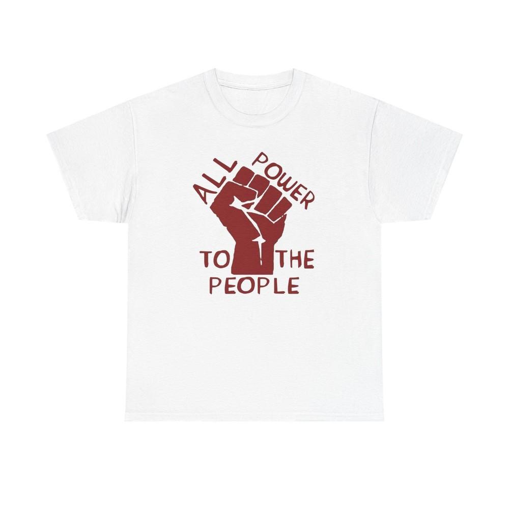 NO KINGS Power To The People Graphic T Shirt NEW Unisex Heavy Cotton Tee Unisex T-Shirt L