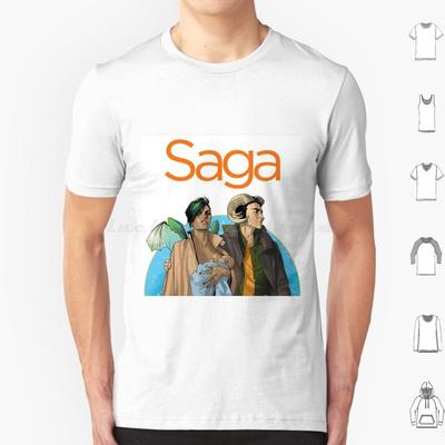 SagaComic T-Shirt Große Größe 100% Baumwolle Saga Comic Comic-Hefte Graphic Novel Comics Saga Serie Saga Comic Superheld Feminismus
