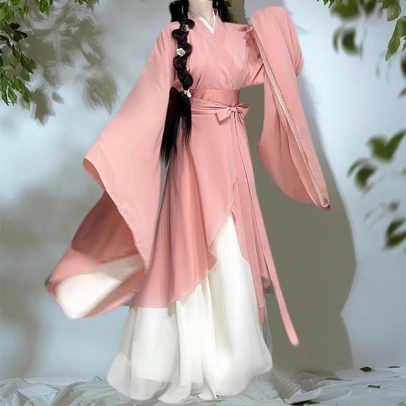 Chinese Wei And Jin Dynasties Style Restoration Hanfu Women's Suit