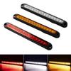 Universal LED Car Tail Lights for Trailers rucks,Lorries,and Pickups Brake/Stop/Turn Signal 12V-24V 15 LEDs Light Bar Strip