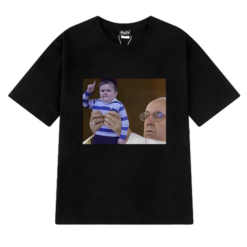 New In Funny Hasbulla Fighting Meme Graphic T Shirts Men Women Oversized Short Sleeve T-shirt Unisex Black 100% Cotton Clothing