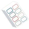 6 Sheets Name Sticker Self Adhesive Large Size Colorfast Versatile Easy Labeling Name Tag Stickers