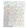 9x8cm Adesivo Laser per Unghie Strisce Nastro 3D Decorazione Adesiva Decalcomania Fai da Te