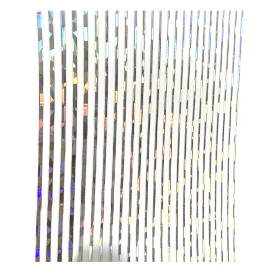 9x8cm Adesivo Laser per Unghie Strisce Nastro 3D Decorazione Adesiva Decalcomania Fai da Te