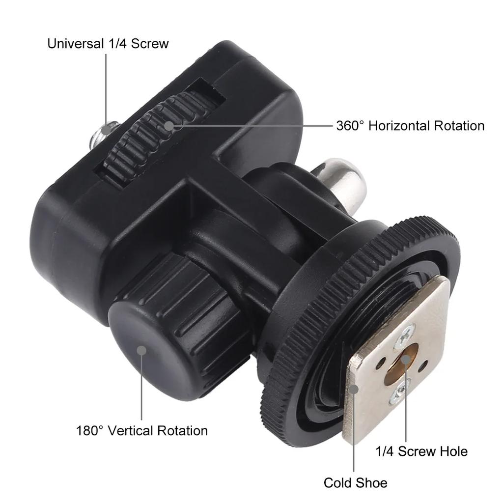 1/4 Screw Tripod Cold Shoe Mount Gimbal Photography Bracket Accessories Cold Shoe Mount Accessories