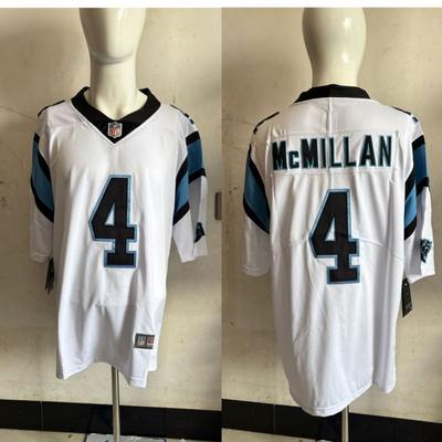 NFL Carolina Panthers Custom Embroidered Short Sleeve Jersey Men Sports Fan Apparel Team Support Gear