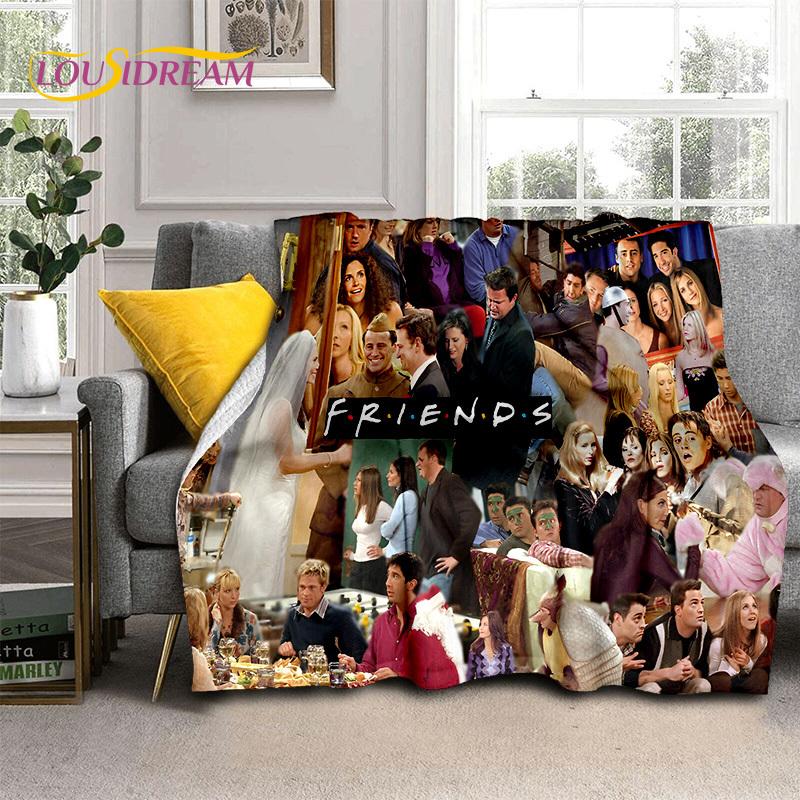 Friends Classics TV 3D  Blanket,Soft Throw Blanket for Home Bedroom Bed Sofa Picnic Travel Office Cover Rest Blanket Kids Gift