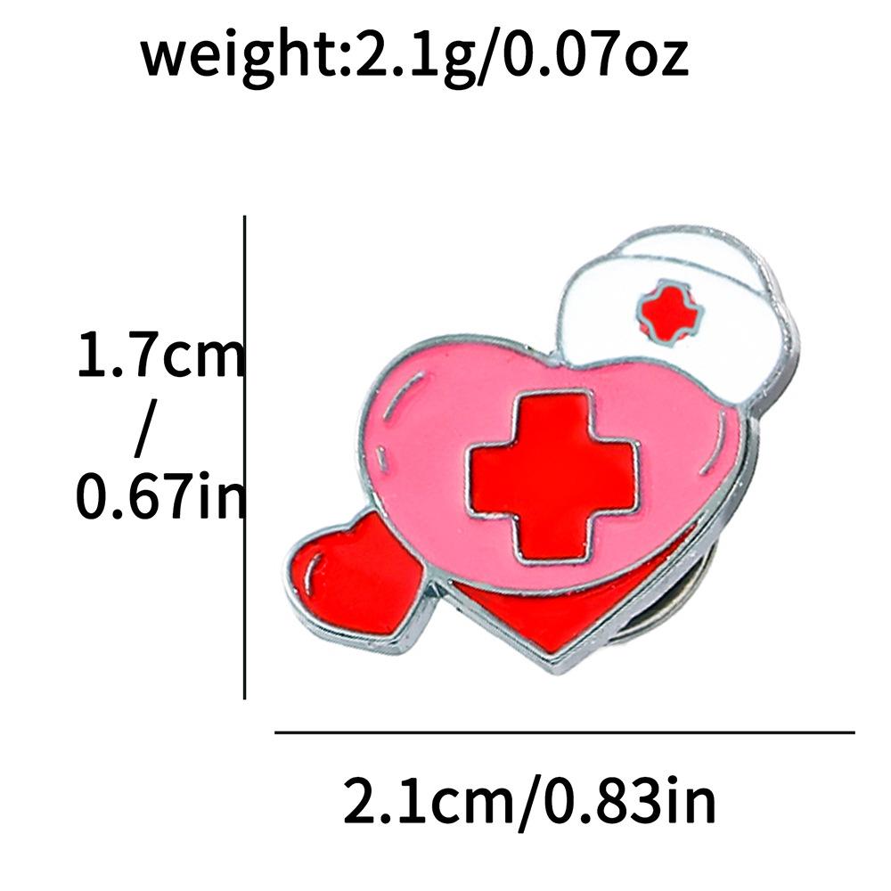 Europe and the United States hot-selling medical theme metal badge medical first aid kit alloy oil drop brooch pin