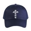 Vintage Jesus Is King Woman Man Baseball Cap Adult Adjustable with Curved Brim Hiking Fishing Hat Sun Protection Sun Ha