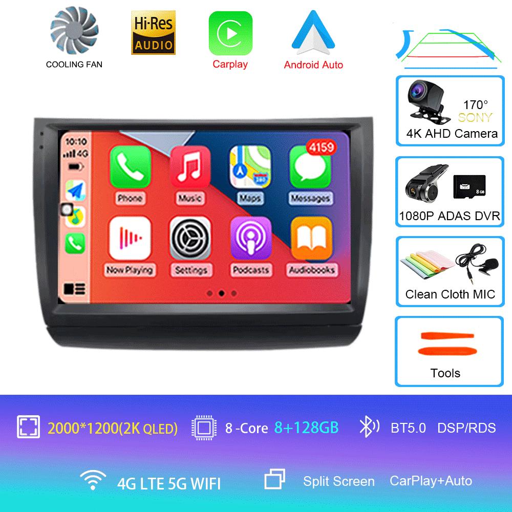 Car Radio Android 14 Carplay Auto WIFI+4G For Toyota Prius 20 2002-2009 Multimedia Video Player GPS Navigation Stereo Head Unit